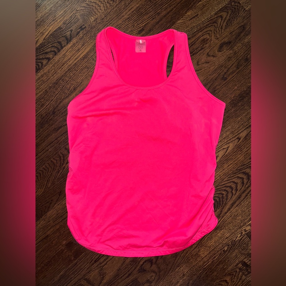 Ladies Calia Boost Coral Racerback Athletic Tank Top Size XL